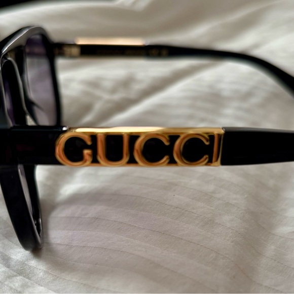 Gucci Black Unisex Aviator Sunglasses Full Inclusion - Picture 8 of 12